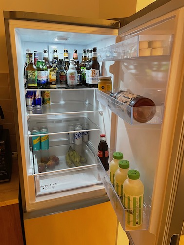 Bucharest Airbnb fridge