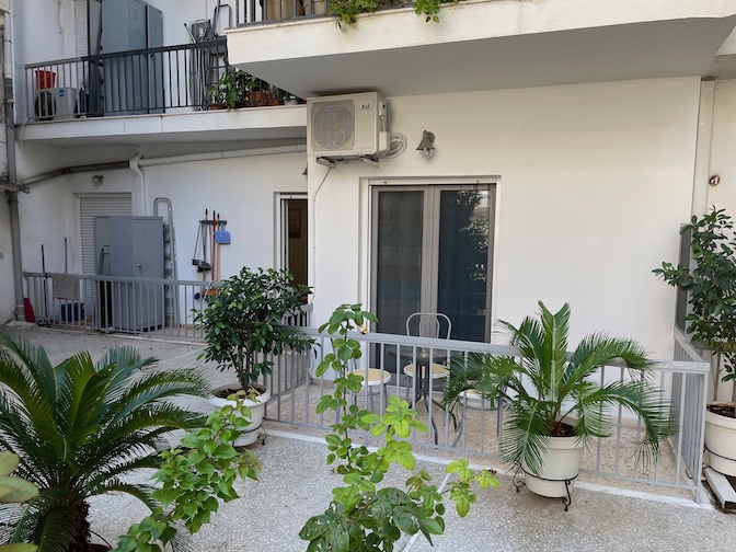 Kallithea apartment courtyard