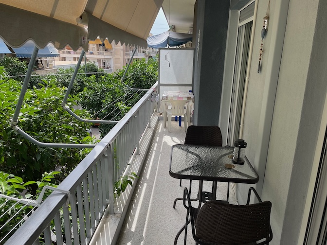 Koukaki apartment balcony