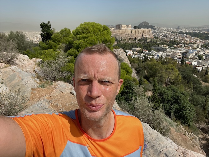 Philopappos Hill Acropolis selfie