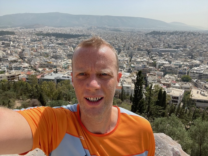 Philopappos Hill City selfie