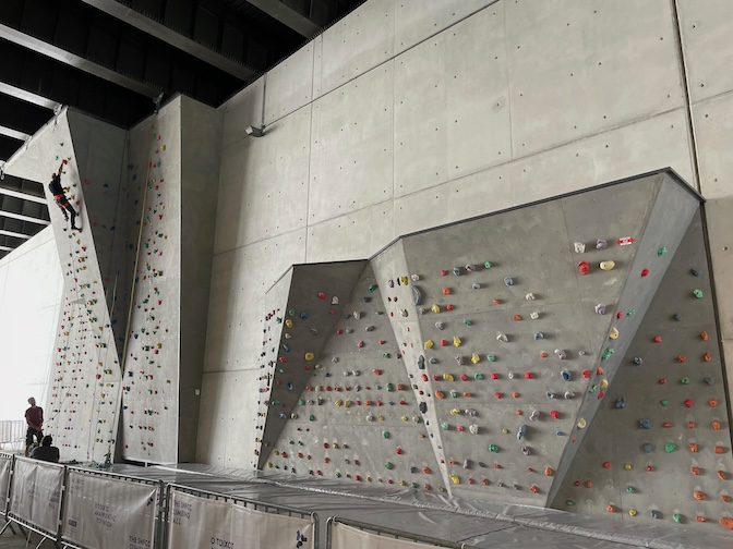 Stavros Niarchos Park climbing wall