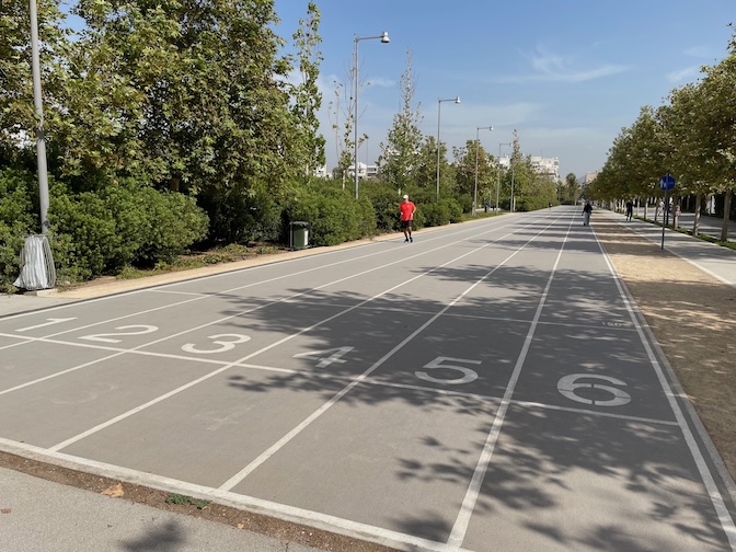 Stavros Niarchos Park sprint track