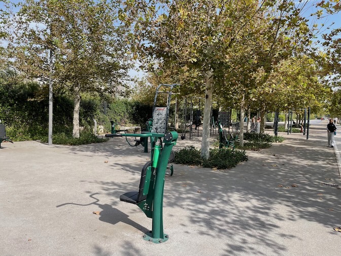 Stavros Niarchos Park workout area