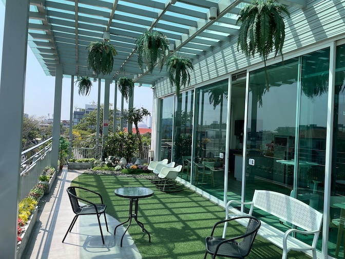 The Square 101 communal balcony