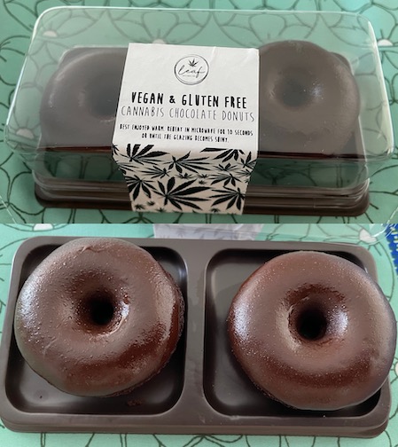 Leaf Cannabis Cafe vegan donuts