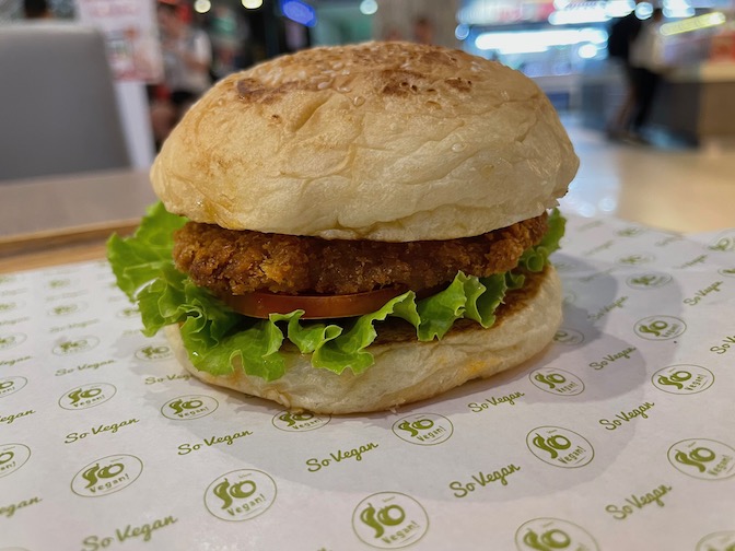 So Vegan vegan burger