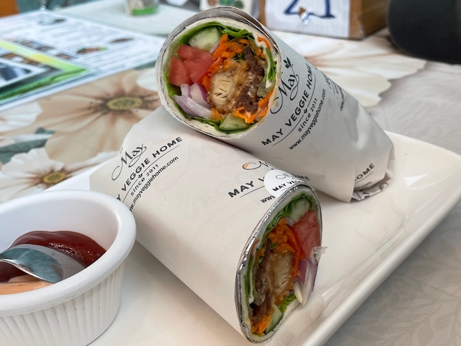 May Veggie Home bacon tonkatsu tortilla