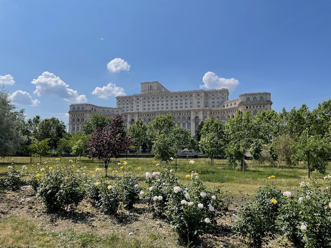 Palace of Parliament from Izvor Park