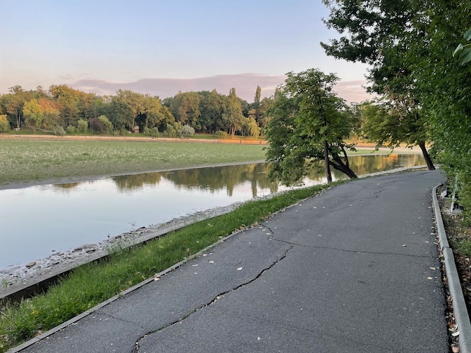 King Mihai I Park river path