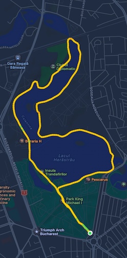 King Mihai I Park running map