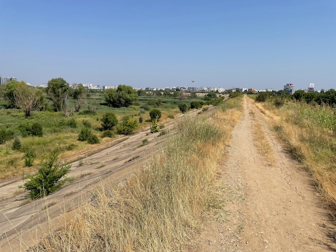 Văcărești Natural Park outer bowl path