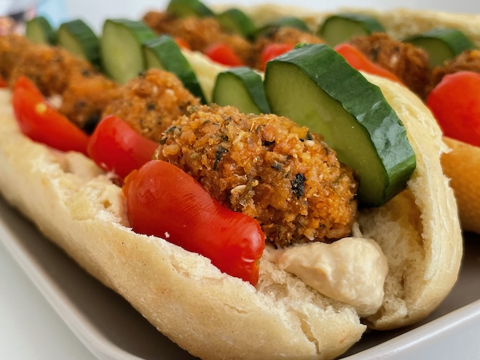 Falafel baguettes