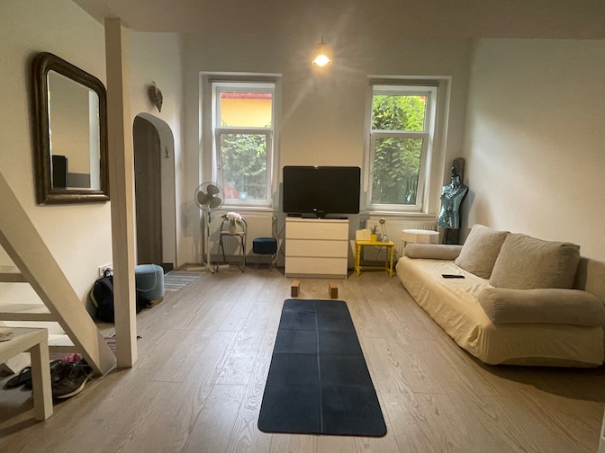 Apartment cleared for yoga