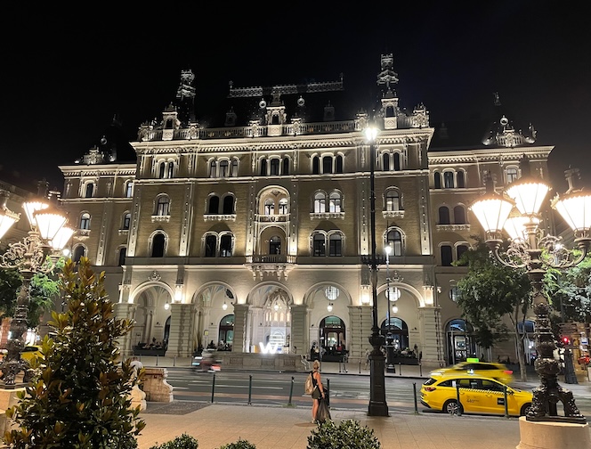 W Budapest at night