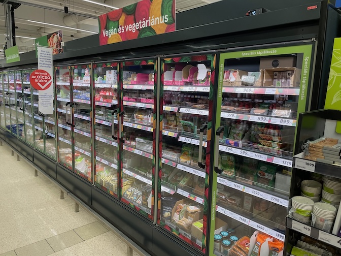 Tesco vegan/vegetarian fridge