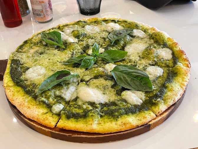 Rad Rabbit Rad pesto pizza