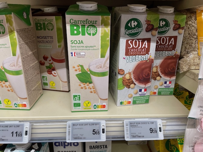 Carrefour soy milk