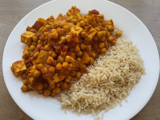 Chickpea tofu curry