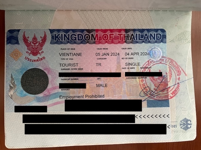 Thailand tourist visa