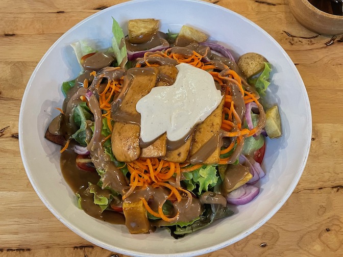 Huahin Vegan creamy cashew tofu salad