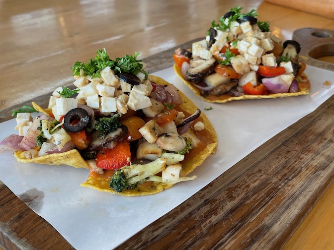 Huahin Vegan tortilla pizza