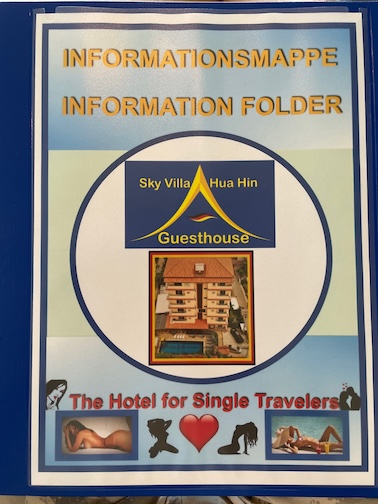 Sky Villa Hua Hin Guesthouse information folder