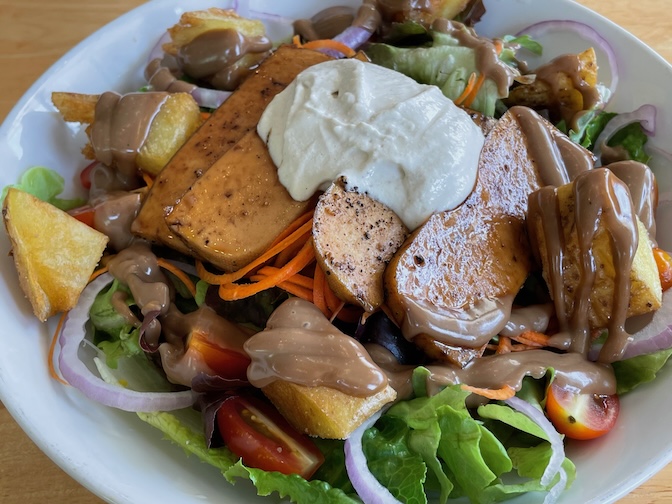 Huahin Vegan creamy cashew tofu salad