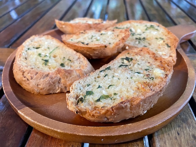 Veggie Tales vegan garlic bread