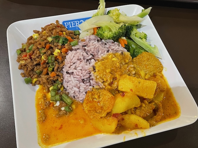 Terminal 21 vegetarian buffet with rice