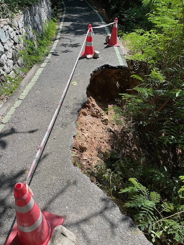 Queen Sirikit Park collapsed path