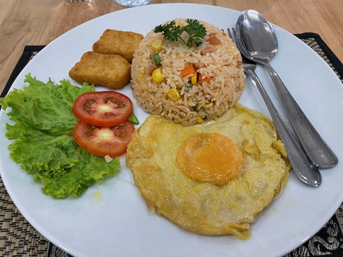 Apple Vegan Cafe American fried rice