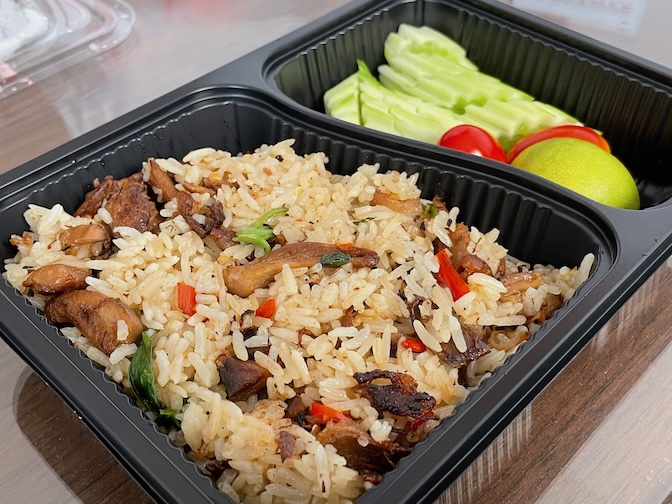 Babylou Vegan Food and Smoothies crispy basil fried rice