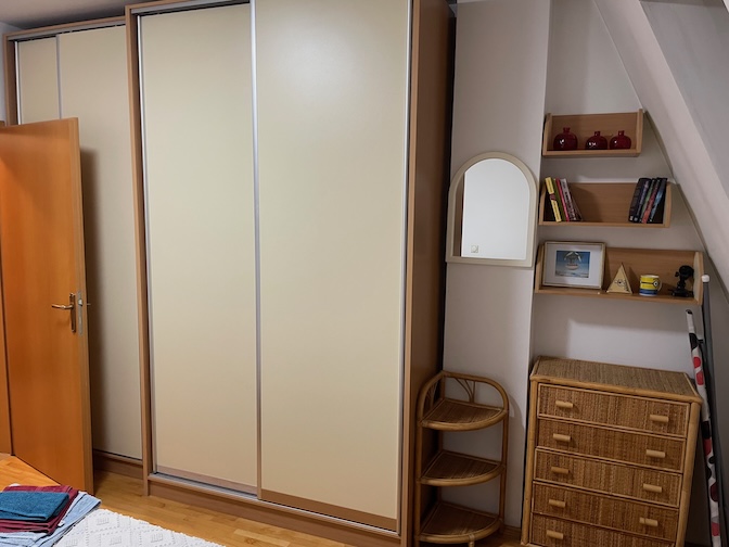 Apartment bedroom cupboards