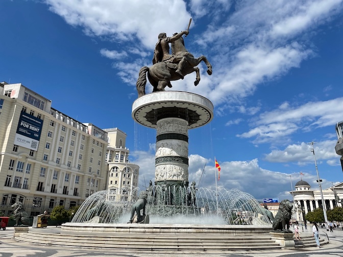 Alexander the Great statue