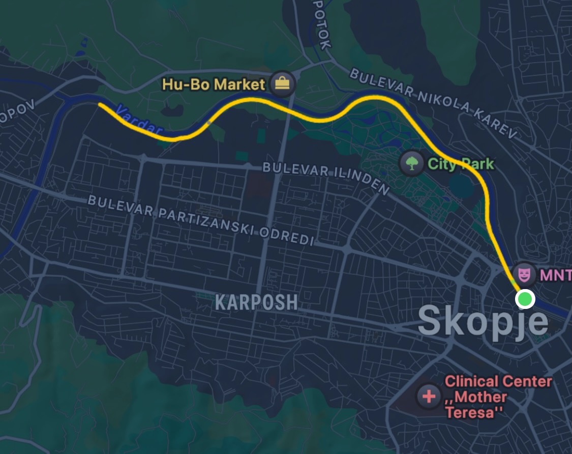 Riverside north-west 10km run