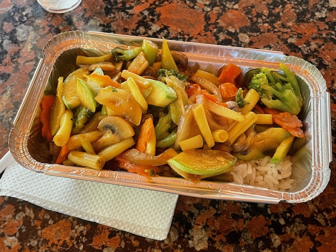 Thai Box rice with vegetables
