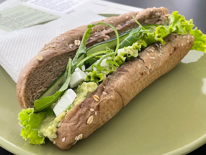 Zen Gusto vegan feta sandwich