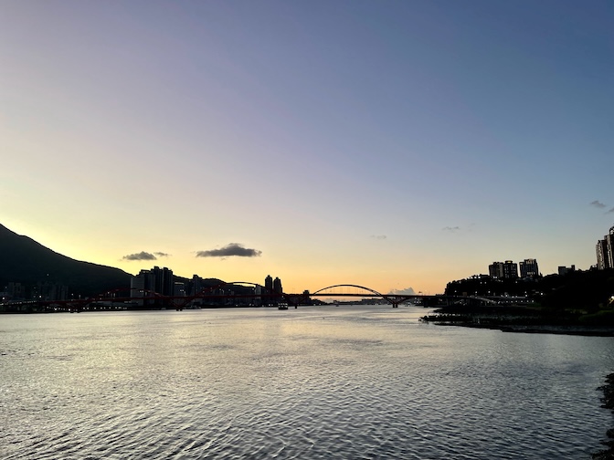 View from Guandu Wharf