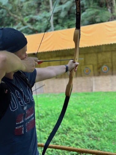 Archery at Yun Hsien Resort in Wulai