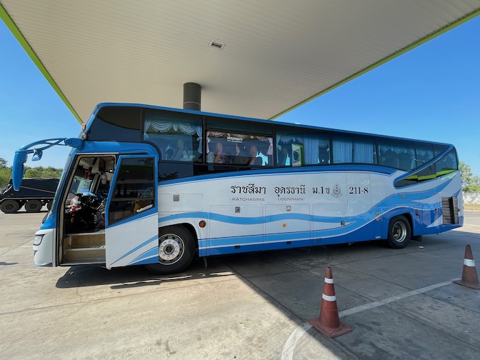 Nakhon Ratchasima to Udon Thani bus side