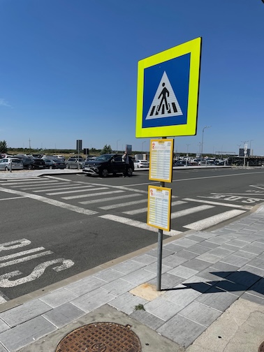 Timișoara Airport bus stop