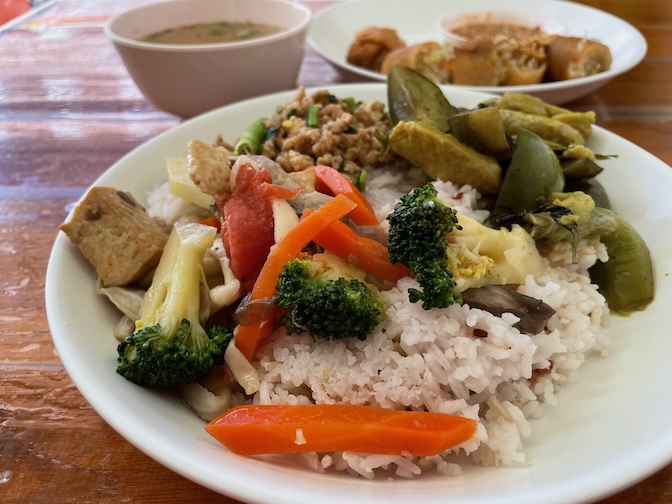 Guan-Im Healthy Vegetarian Kitchen buffet plate