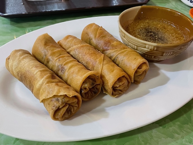 Reunion Cafe spring rolls