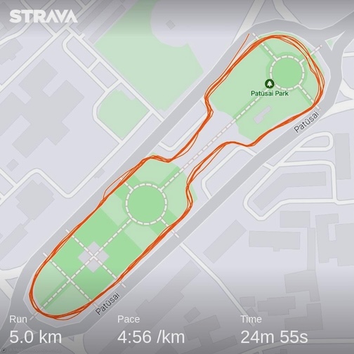 Patuxay Park Strava map