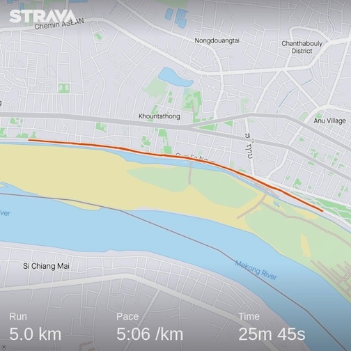 Riverside Strava map